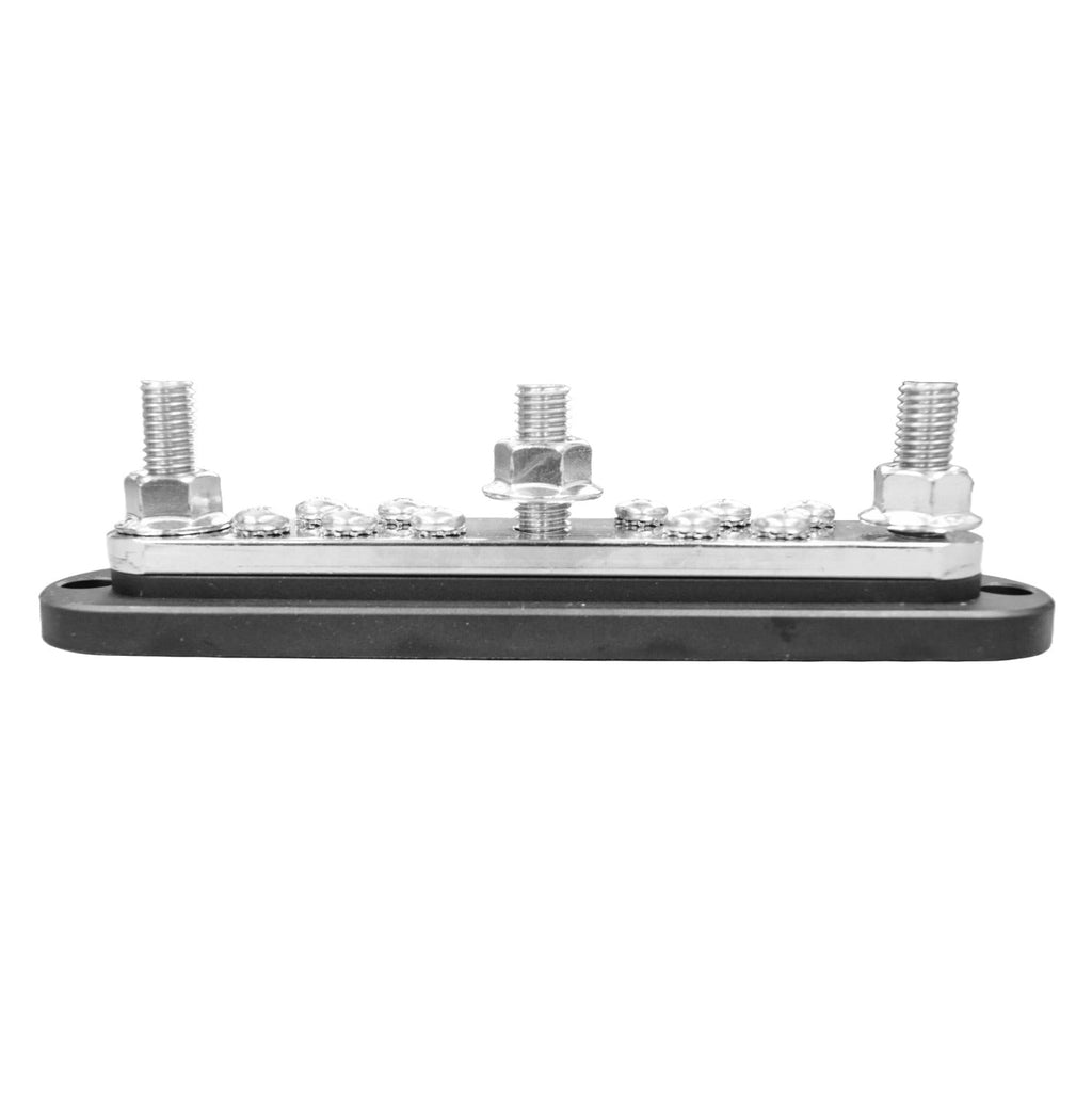 Exotronic 300A Black 3x M10 Stud & 10x Screw Busbar with Cover