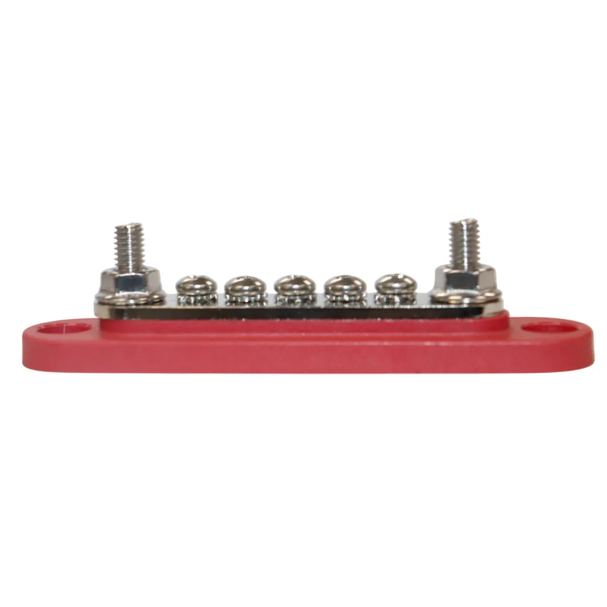 Exotronic 150A Red 2x M6 Stud Busbar with 5 Screws & Cover