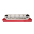 Exotronic 150A Red 6x M6 Stud Busbar with Cover