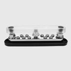 Exotronic 300A Black 3x M10 Stud & 10x Screw Busbar with Cover