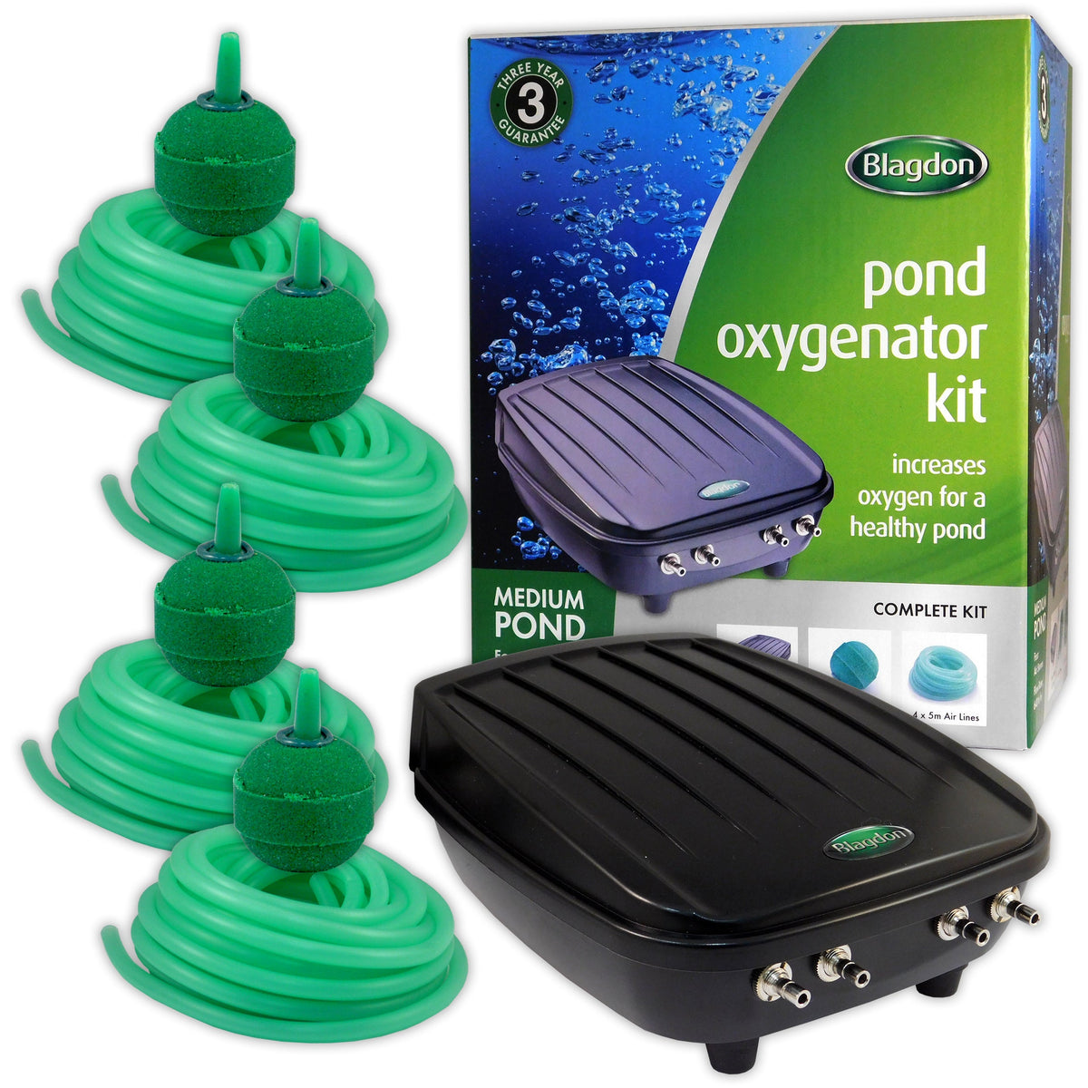 Blagdon Medium Pond Oxygenator Kit - 4000L, Anti-Freeze Air Pump