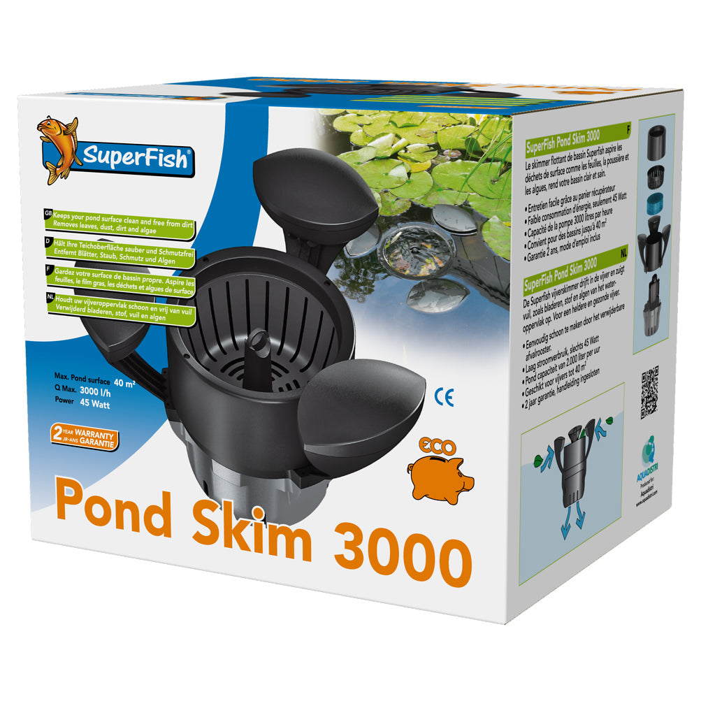 SuperFish Pond Skim 3000 Floating Pond Skimmer – Ex-Demo