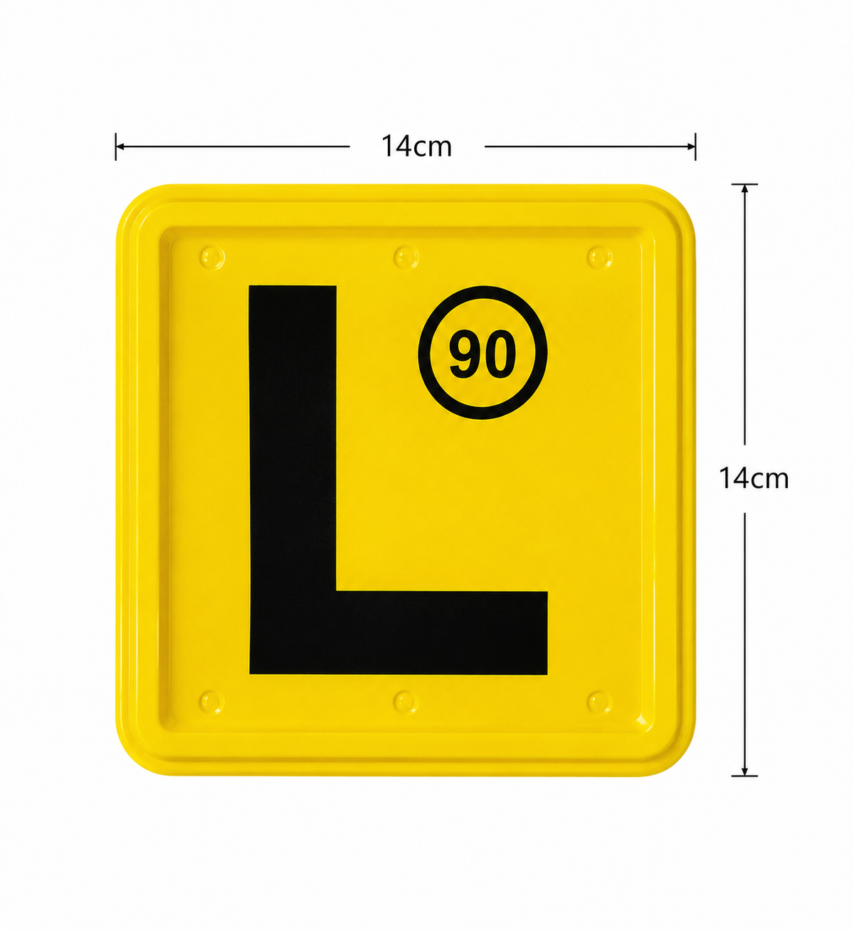 12x L Plates + 12x Clips Learner Driver Car Plates Reusable 14cm NSW AU