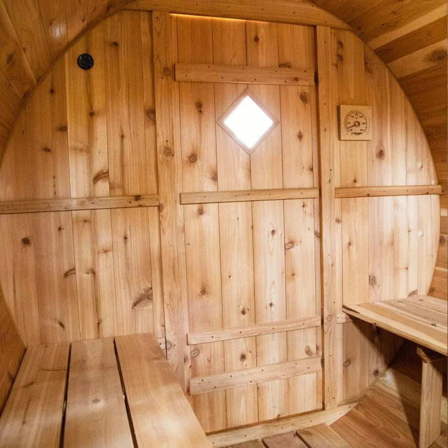 6 Person Cedar Barrel Sauna | 6′ x 8′