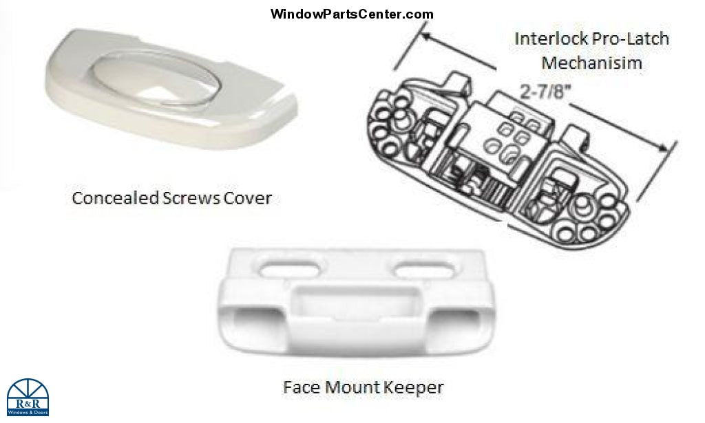 C10000Ns - Interlock Pro Latch Flip Auto Lock Kit Sash Lock Cover Slimline And Asa Cover Concealed