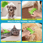 Dog Grooming Mitt Glove Brush Cat Hair Remover Deshedding