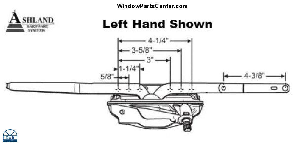 C2000 Ashland Optima Dual Arm Casement Window Operator