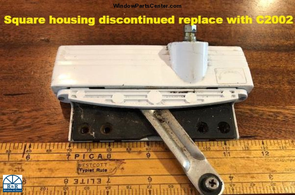Roto Interlock Casement Split Arm Operator Roto Window symbol and is stamped P4600, Made in New Zealand stamped on the box