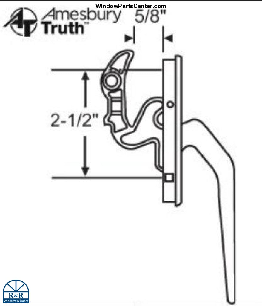 C2008 - Amesbury Truth Die Cast Lock Bar for Awning and Casement Windows