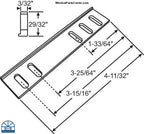 C2012 BOTTOM SPACER FOR OPERATOR 3/32 THICK 2.5MM