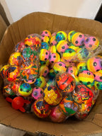 10 Pack Soft Foam Balls Assorted Random Designs Mixed Sizes Kids Party Favour Toys