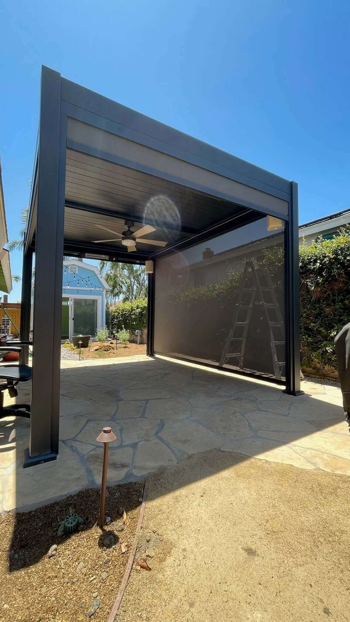 Wind/Sun Resistant Screen FOR Villa Pergola 2.0