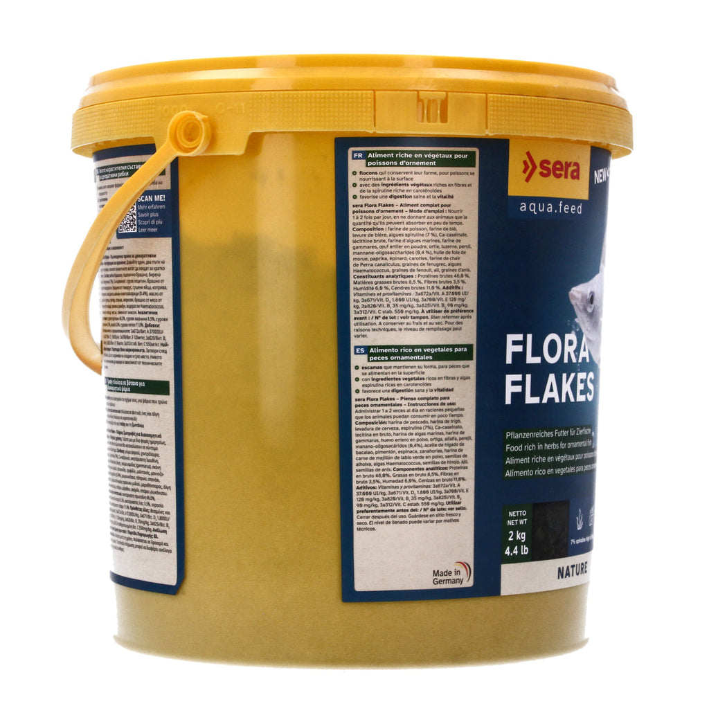 Sera Flora Nature 2kg Herbal Flakes for Herbivorous Fish