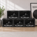 5PCS Plastic Shoe Boxes Stackable Sneaker Display Storage Containers Transparent Door