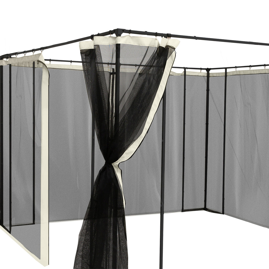 Replacement Mosquito Netting for Gazebo 10' x 13'with Zippers, Cream White