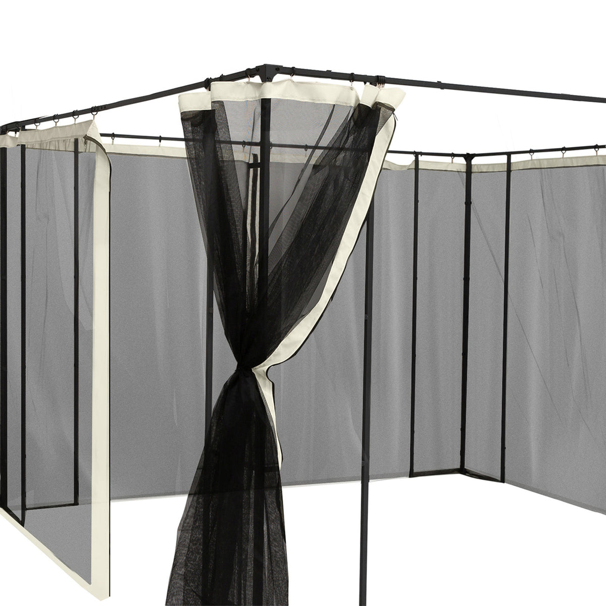 Replacement Mosquito Netting for Gazebo 10' x 13'with Zippers, Cream White