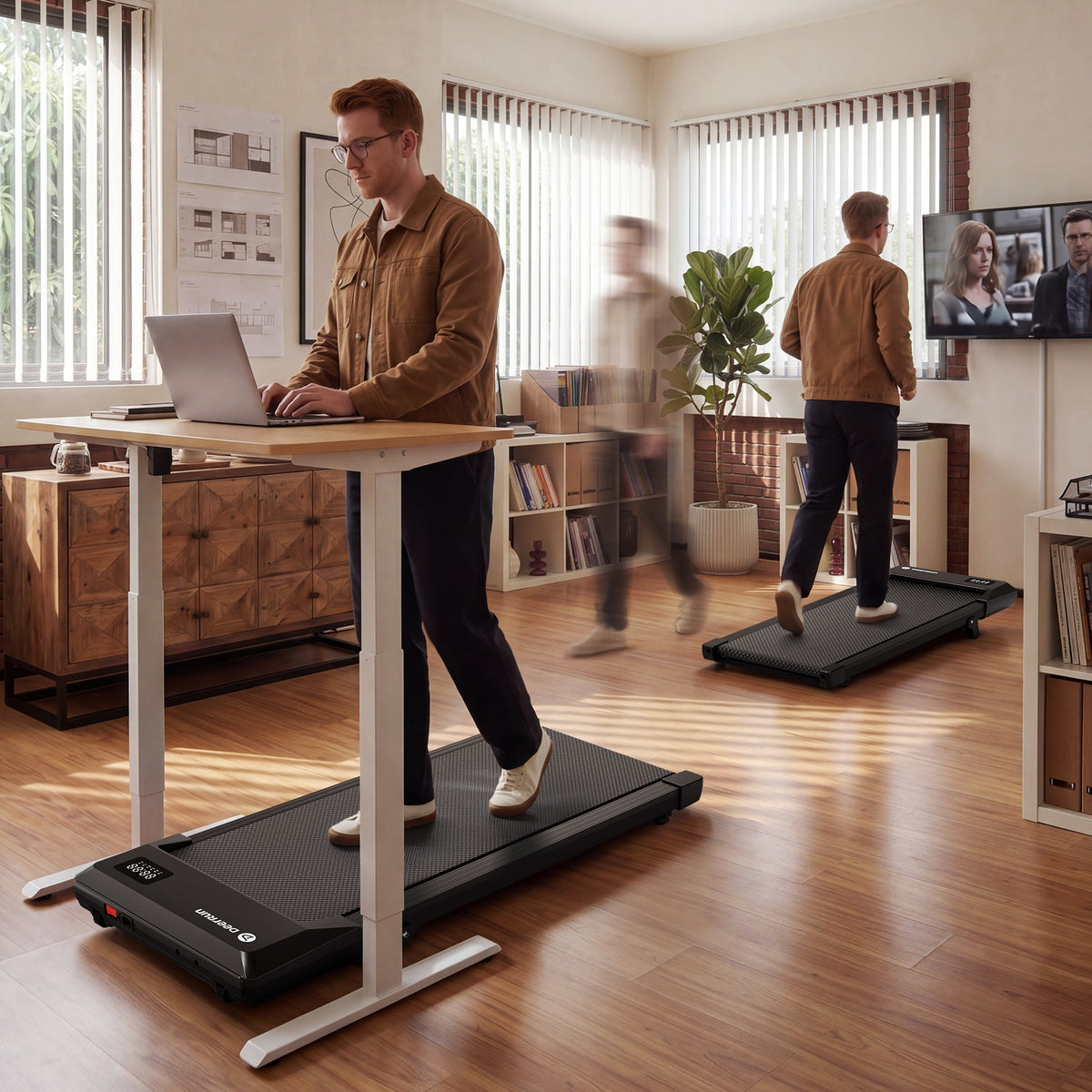 DeerRun Q2 Urban Plus Walking Workstation Bundle
