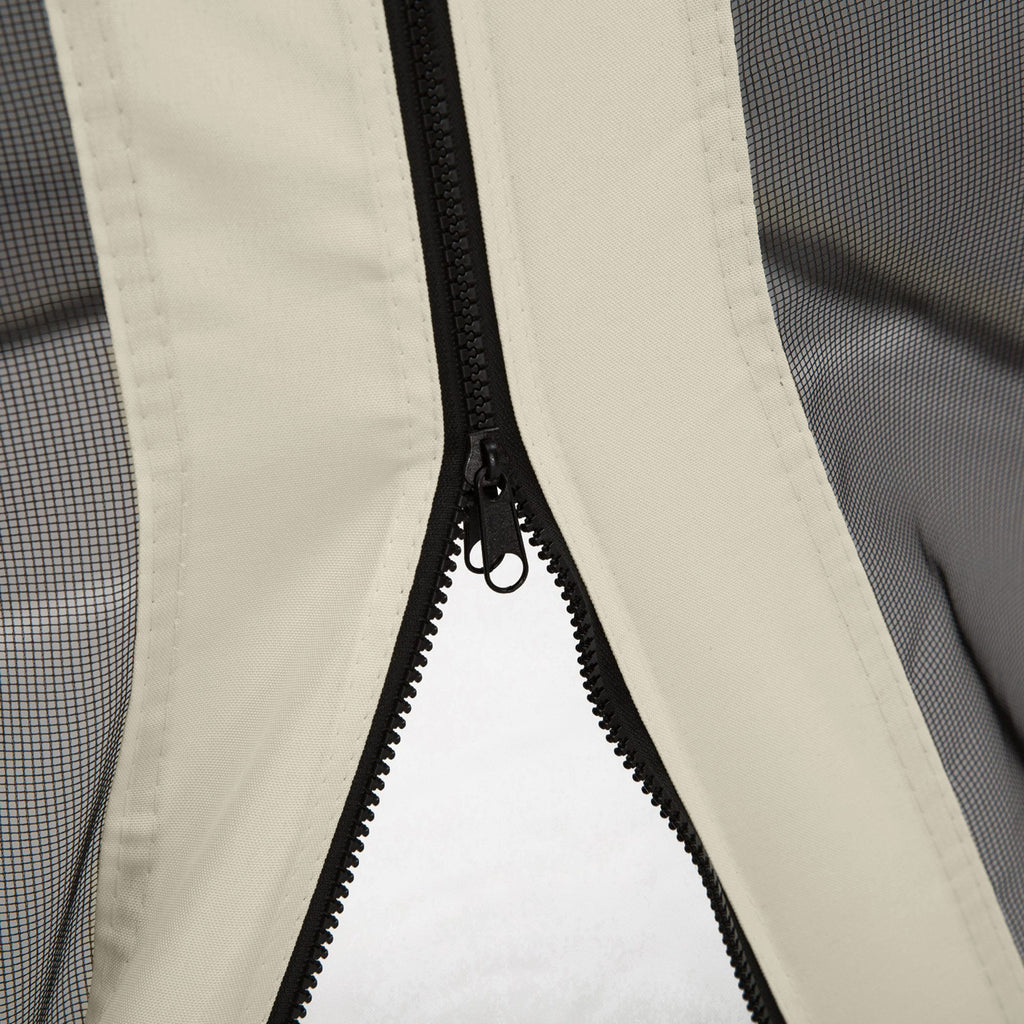 Replacement Mosquito Netting for Gazebo 13' x 13'with Zippers, Cream White