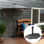 26lb Concrete Half Umbrella Stand for 1.5"/1.9" Poles, Black