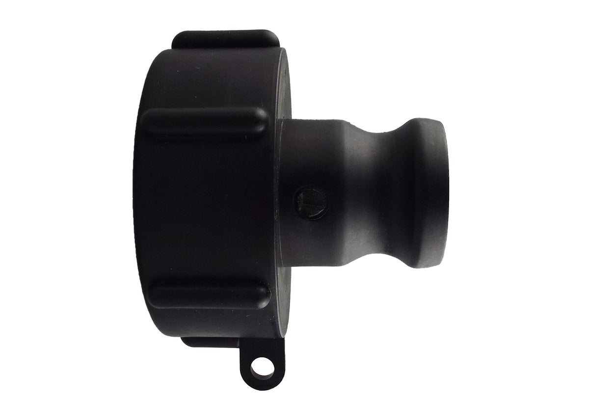 IBC 2” S60X6 Valve with IBC S60X6 - 1” Camlock Fitting and 1” Type C Camlock