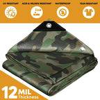 Camouflage Poly Tarp 10' x 16'