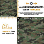 Camouflage Poly Tarp 8' x 16'