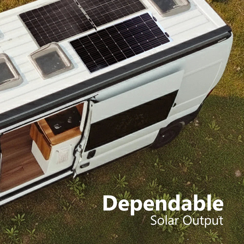 Sunman 9V 85W eArc Flexible Solar Panel | Junction Box Underneath w/ VGK