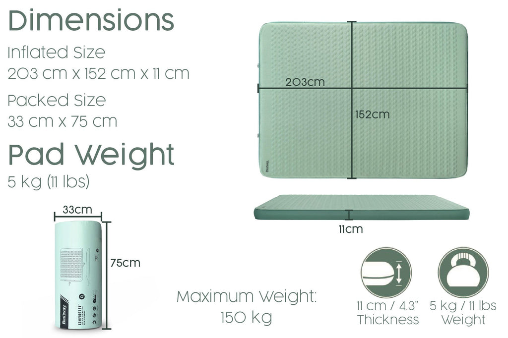 Comfortrek Luxe Elite Self-inflating Queen Sleeping Pad