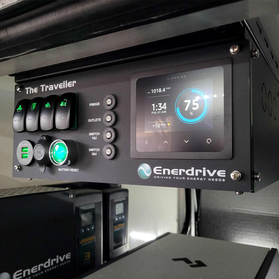 Enerdrive Left-hand 40AC 40DC w/ EPRO+ Traveller Canopy Power System
