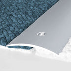 A04 49mm Anodised Aluminium Door Threshold Strip – Floor Transition Trim with Screw Fix for Wood, Tile & Carpet