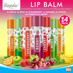 Flavoured Lip Balm Set | Moisturising Beeswax | 14 Pack