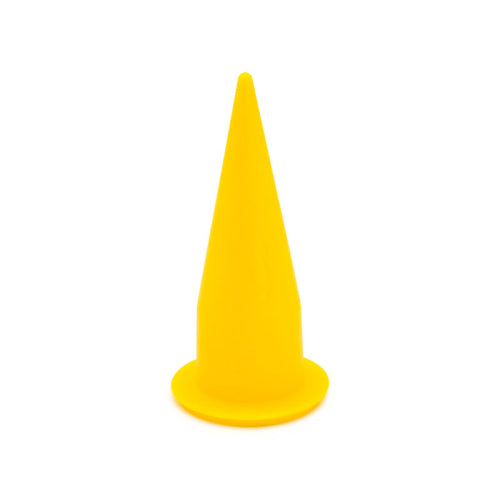 FHC COX Yellow Cone Plastic Nozzle For Caulk Sausage Guns - 5/PK - CCYC1