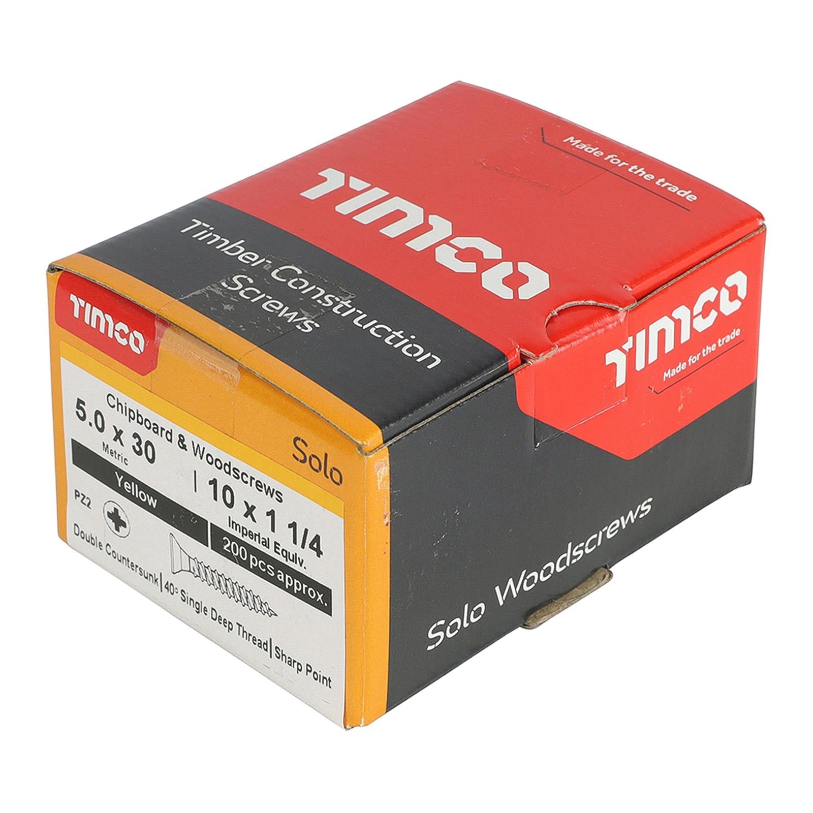 Solo Countersunk Multipurpose Wood Screws