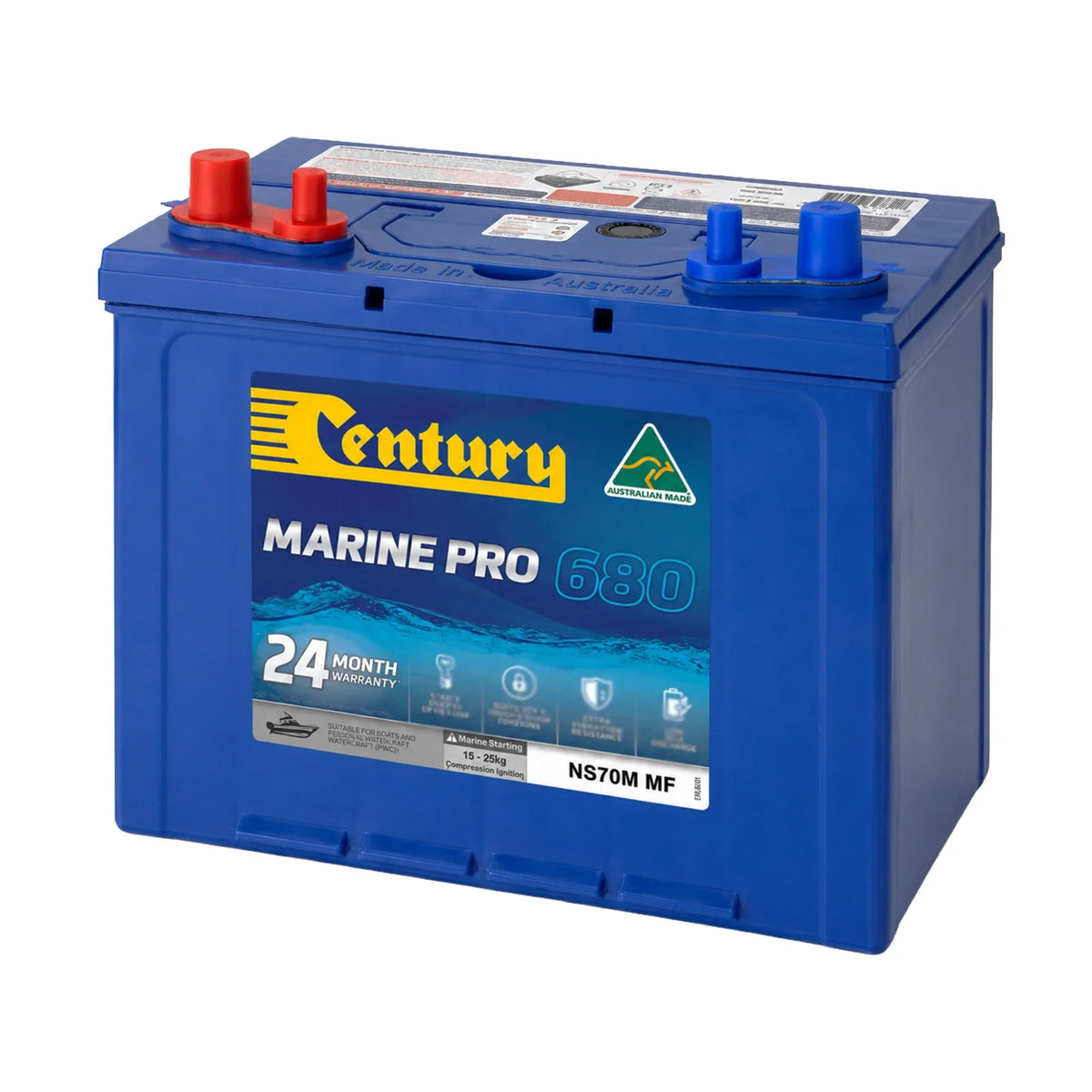 Century 12V 75Ah Marine Pro 680 CCA Deep Cycle Battery