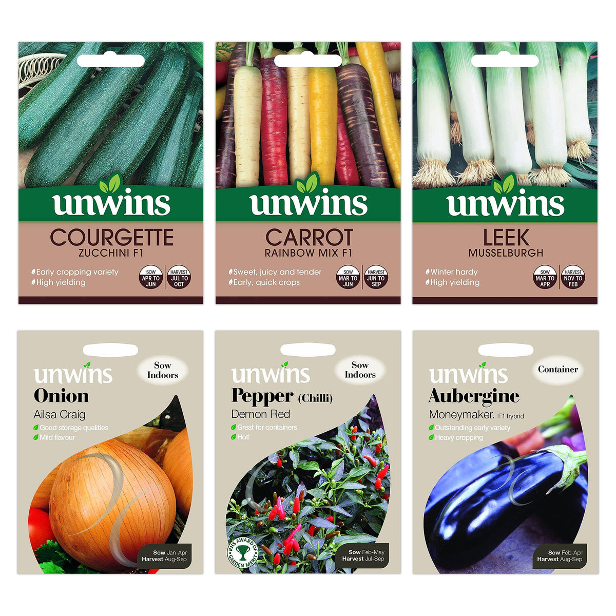 Unwins Premium Vegetable & Fruit Seed Pack