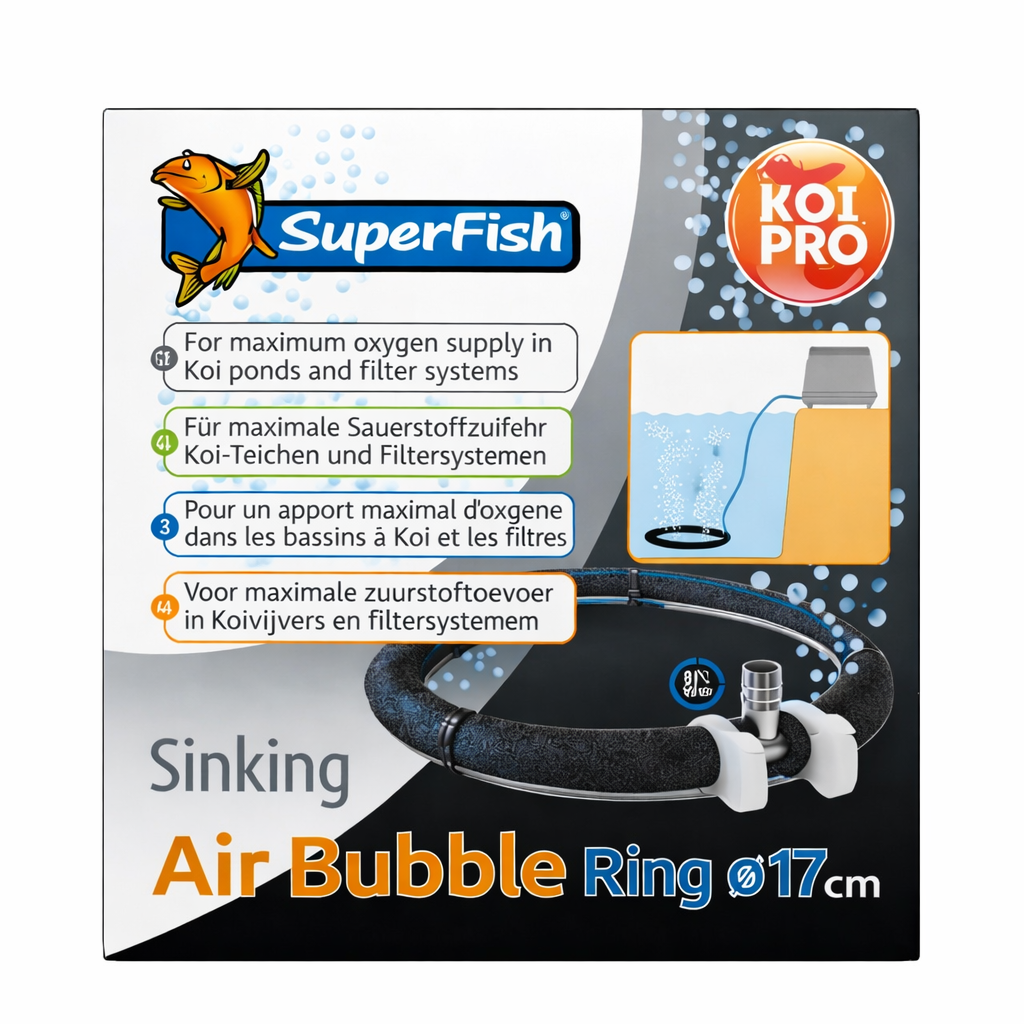 Superfish Sinking Air Bubble Ring - Pond & Aquarium Aeration Oxygen Diffuser