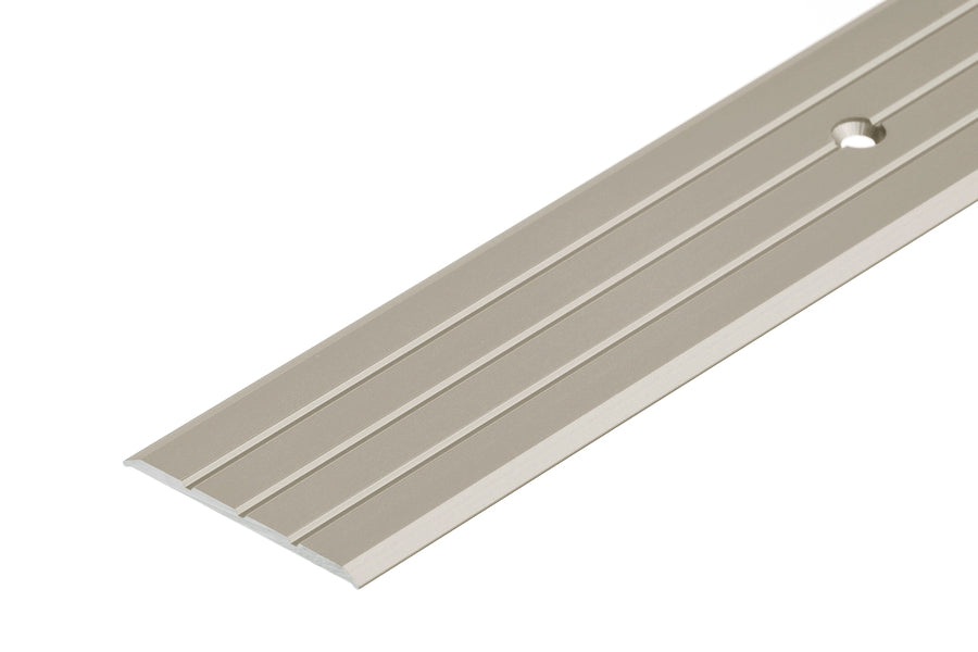 Aluminium door threshold strip 40mm x 2m champagne anodised