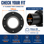 4" Flange Pond Connector Solvent Weld