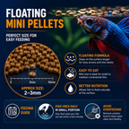 Aquacadabra Complete Fish Food Floating Mini Pellets Betta Gourami 125g