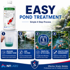 NT Labs Koi Care FMG Mixture | Dual-Action Malachite Green & Formaldehyde Pond Treatment