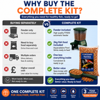 Aquacadabra Pond Food 2kg & P7000 Auto Feeder