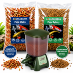 Aquacadabra Pond Food 2kg & P7000 Auto Feeder