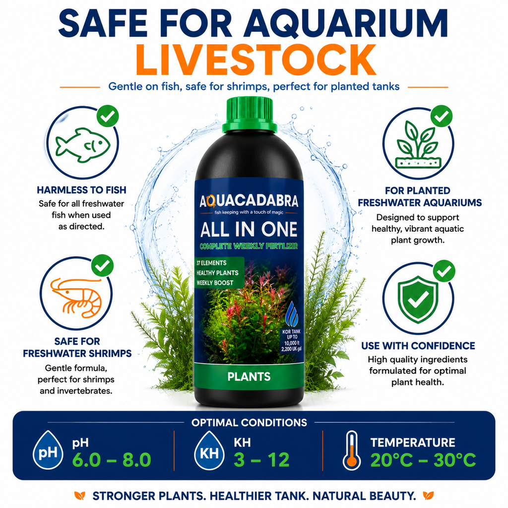 Aquacadabra All in One Aquarium Plant Fertiliser 37 Nutrients Fish Shrimp Safe