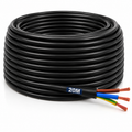 Aquacadabra Heavy Duty Black 3-Core PVC HO5VV-F Garden Cable