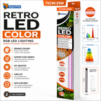 SuperFish Retro LED Colour 75cm 25W Aquarium Fish Tank Light