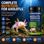 Aquacadabra Axolotl Premium Sinking Pellets Aquatic Amphibian Food 125g