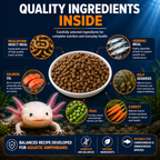 Aquacadabra Axolotl Premium Sinking Pellets Aquatic Amphibian Food 125g