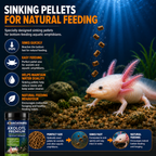 Aquacadabra Axolotl Premium Sinking Pellets Aquatic Amphibian Food 125g