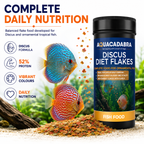 Aquacadabra Discus Flakes Tropical Fish Food High Protein Aquarium Flake