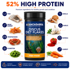 Aquacadabra Discus Flakes Tropical Fish Food High Protein Aquarium Flake